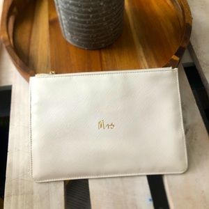 White Mrs. / Bride Clutch